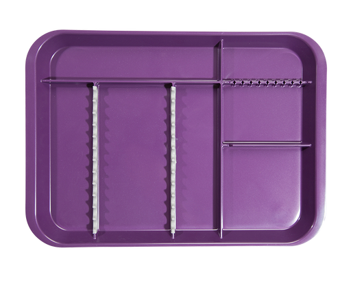 [20Z451E] Plateau B-Lok avec compartiments (34,0 x 24,5 x 2,2 cm), prune - ZIRC - Delynov, .