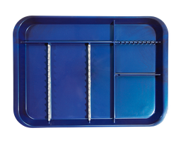 [20Z451T] B-LOK Tray with Compartments (34.0 x 24.5 x 2.2 cm), Dark Blue - Zirc