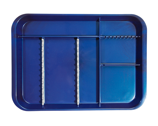 [20Z451T] Plateau B-Lok avec compartiments (34,0 x 24,5 x 2,2 cm), bleu foncé - ZIRC - Delynov 
