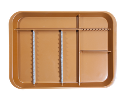 [20Z451U] B-LOK Tray with Compartments (34.0 x 24.5 x 2.2 cm), Copper - Zirc