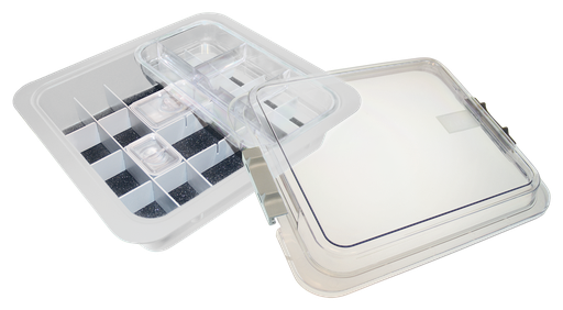 [20Z455A] Complete materials tub with accessories (31.9 x 28.5 x 10.2 cm) white - ZIRC - Delynov