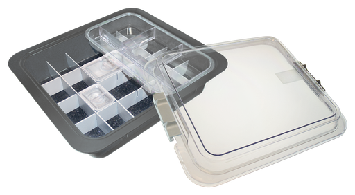 [20Z455I] Complete Materials Tub with Accessories (31.9 x 28.5 x 10.2 cm) Gray - ZIRC - Delynov