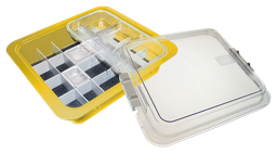 [20Z455O] Complete material tubs with accessories (31.9 x 28.5 x 10.2 cm) Yellow neon - Zirc
