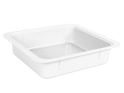 [20Z463A] Material Tubs, Without Accessories (31.1 x 27.6 x 7.0 cm) White - Zirc