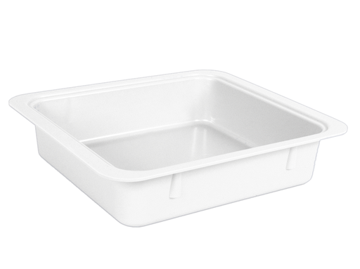 [20Z463A] Tubs à matériaux sans accessoires (31,1 centimètres x 27,6 centimètres x 7,0 centimètres) blanc - ZIRC - Delynov