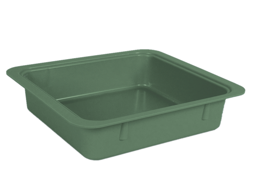 [20Z463D] Storage Bins for Materials without Accessories (31.1 centimeters x 27.6 centimeters x 7.0 centimeters) Green - ZIRC - Delynov