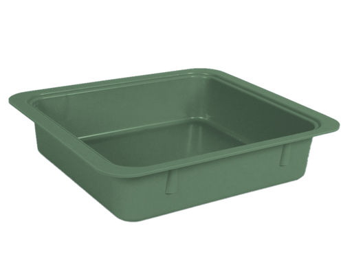 [20Z463D] Tubs à matériaux sans accessoires (31,1 centimètres x 27,6 centimètres x 7,0 centimètres) vert - ZIRC - Delynov