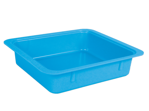 [20Z463N] Tubs à matériaux sans accessoires (31,1 x 27,6 x 7,0 cm) néon bleu - ZIRC - Delynov