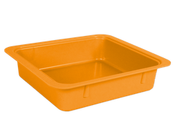 [20Z463Q] Tubs à matériaux, sans accessoires (31,1 x 27,6 x 7,0 cm) néon orange - ZIRC - Delynov