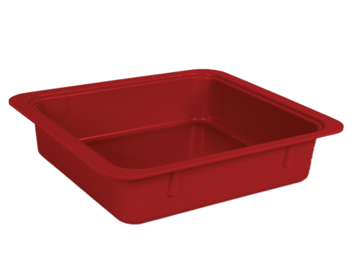 [20Z463M] Tubs à matériaux sans accessoires (31,1 centimètres x 27,6 centimètres x 7,0 centimètres) rouge - ZIRC - Delynov