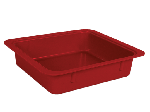 [20Z463M] Tubs for materials without accessories (31.1 centimeters x 27.6 centimeters x 7.0 centimeters) red - ZIRC - Delynov