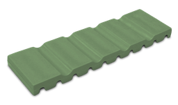 [20Z464D] Instrument mats, (17.2 x 5.1 x 1.0 cm); Green - Zirc