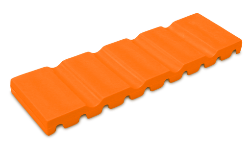 [20Z464Q] Tapis à instruments, (17,2 centimètres x 5,1 centimètres x 1,0 centimètre); néon orange - ZIRC - Delynov