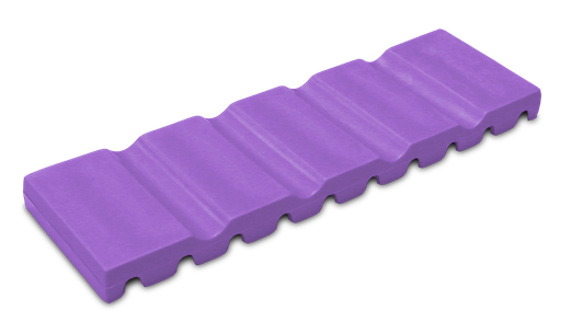 [20Z464R] Tapis à instruments, (17,2 centimètres x 5,1 centimètres x 1,0 centimètre); néon violet - ZIRC - Delynov