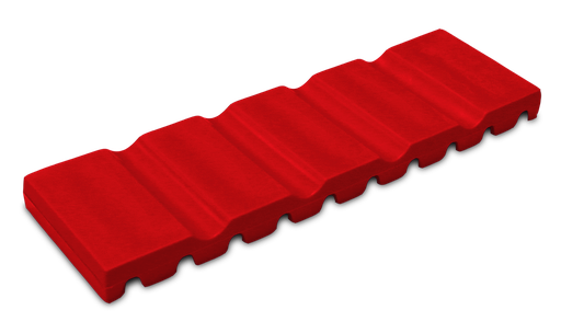[20Z464M] Tapis à instruments, (17,2 x 5,1 x 1,0 cm); rouge - ZIRC - Delynov