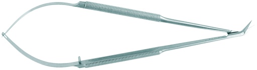 [DC20061-18] Micro ciseaux jacobson lames 10mm l:180mm coude pointu fin 45° manche rond (made in france) - delacroix-chevalier (dc20061-18) - delynov
