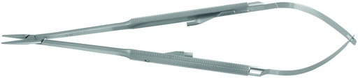 [DC50101-18] Micro porte-aiguille Jacobson L:180mm manche rond droit I:0.5mm avec crémaillère Diamonite (fabriqué en France) - Delacroix-Chevalier (DC50101-18) - Delynov