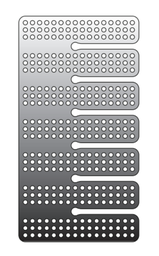 [12-GM-L01] Plaque Mesh de flexion horizontale lisse 41 x 22 x 0.15mm - Jeil Medical (12-GM-L01)