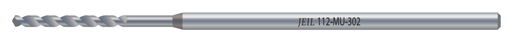 [112-MU-302] Foret de 1,6 mm pour pièce à main chirurgicale (butée à 16mm) - Jeil Medicall (112-MU-302) - Delynov