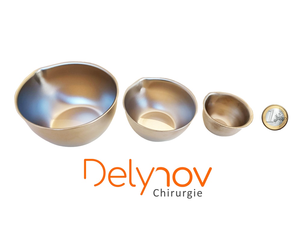 Cupules inox différentes tailles - Medesy - Delynov