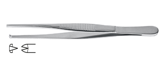 [22.400.13] Dissection Forceps with Claw 1x2 - Helmut Zepf (22.400.13) - Delynov